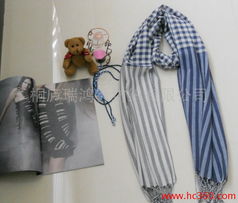 供应桐庐瑞鸿针纺织2012 350梭织围巾 男士与女士的全棉针纺织品优选